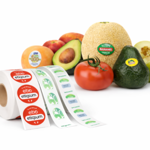 Etiquetas Adhesivas para Frutas/Verduras