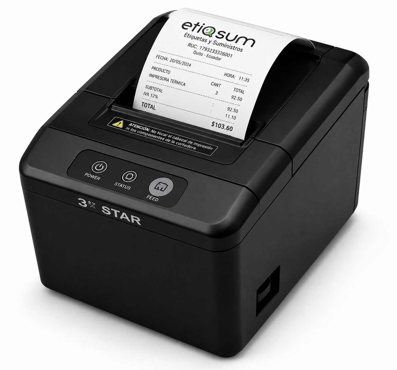 Impresora Térmica POS 3nStar RPT004 con Cortador Automático USB + Ethernet