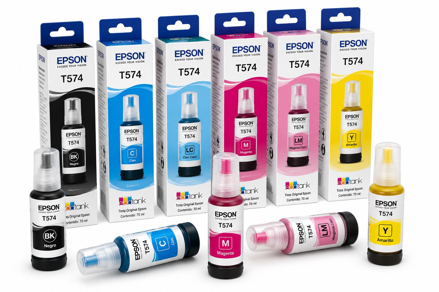 Botellas de Tinta Epson T574 Original EcoTank 70 ml - Image 2